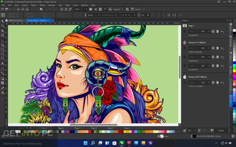 Getintopc CorelDRAW Graphics Suite 2025 Interface