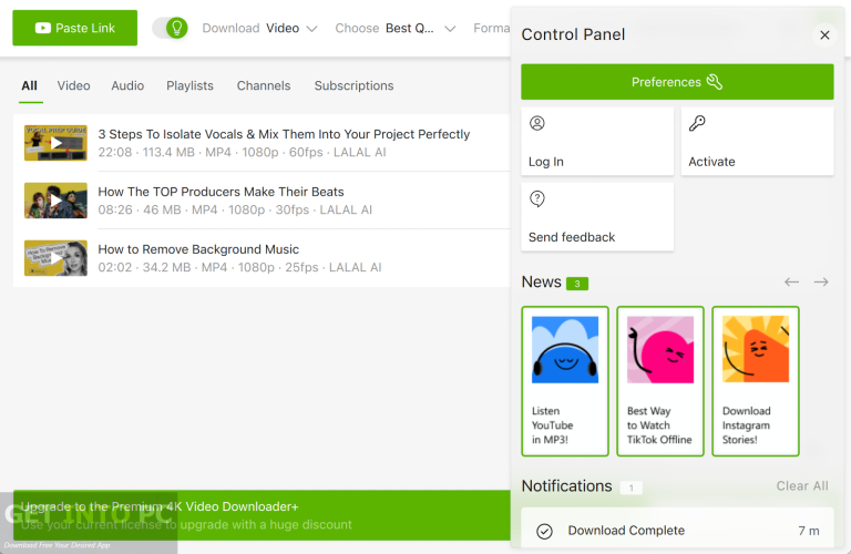 Getintopc 4K Video Downloader Plus 2025