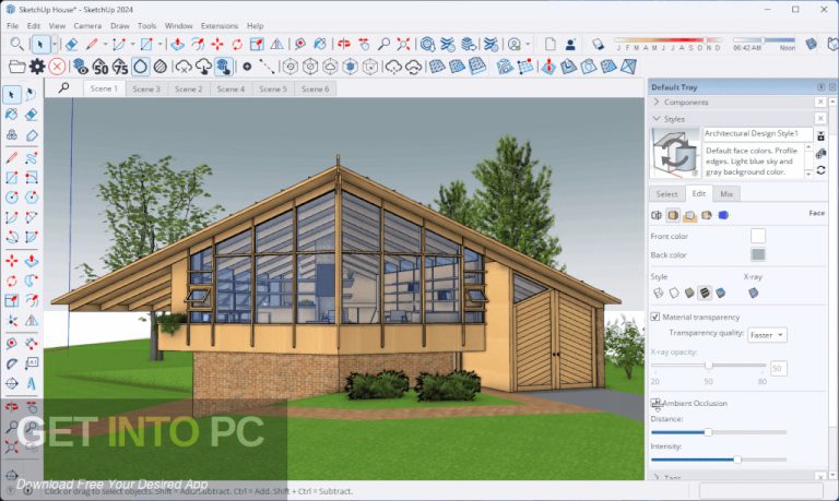 Getintopc SketchUp Pro 2025 user interface