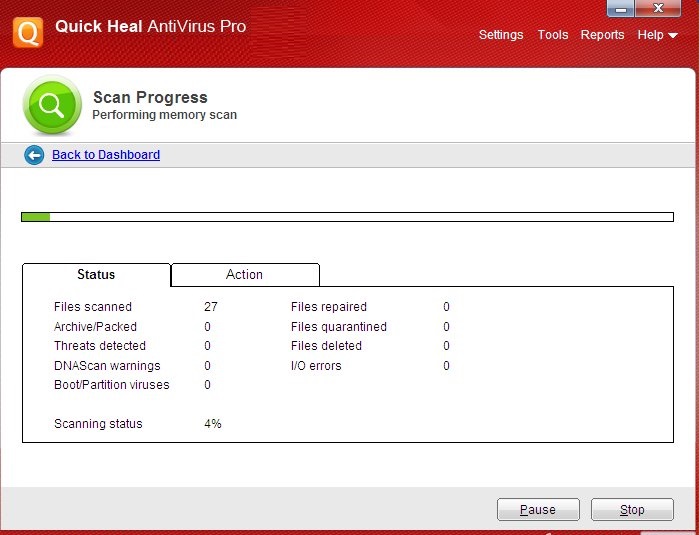 Getintopc Quick Heal Pro Antivirus Interface Screenshot
